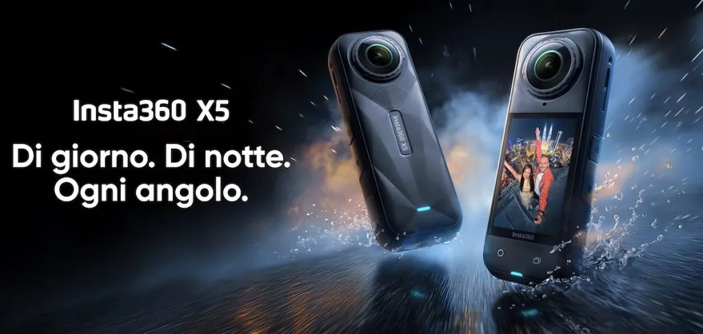 Insta360 X5: la nuova action cam 360° con qualità video professionale e funzioni AI avanzate Insta360 X5: la nuova action cam 360° con qualità video professionale e funzioni AI avanzate